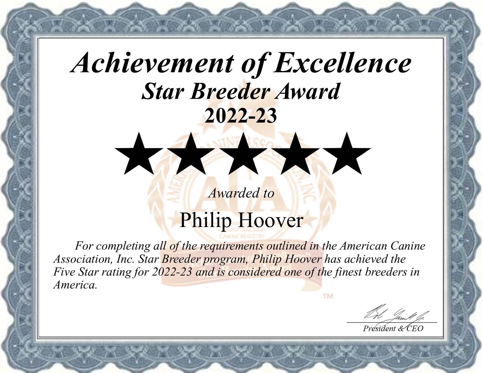 Philip, Hoover, dog, breeder, star, certificate, Philip-Hoover, Memphis, MO, Missouri, puppy, dog, kennels, mill, puppymill, usda, 5-star, aca, ica, registered, Yorkshire Terrier,  43-A-5673